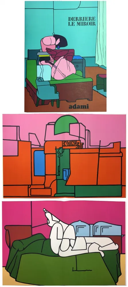 Иллюстрированная Книга Adami - Derrière le Miroir n° 188. ADAMI. Novembre 1970.