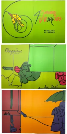 Иллюстрированная Книга Adami - Derrière le Miroir n° 206 . ADAMI . Novembre 1973.