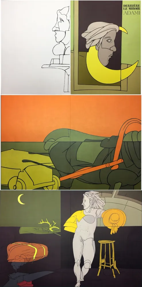 Иллюстрированная Книга Adami - Derrière le Miroir n° 239. ADAMI. Mai 1980.