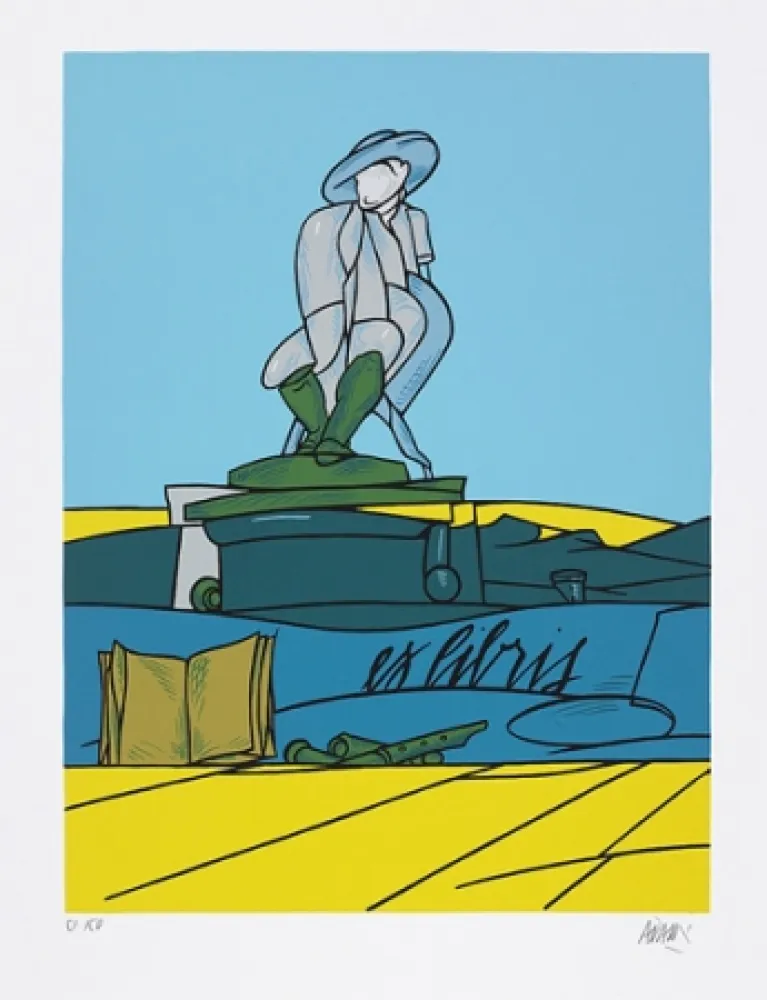 Сериграфия Adami - Dialogue dans le paysage