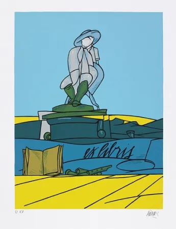 Сериграфия Adami - Dialogue dans le paysage