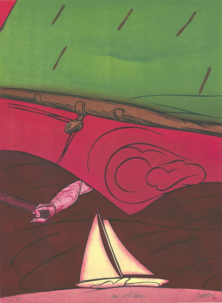 Литография Adami - En solitaire