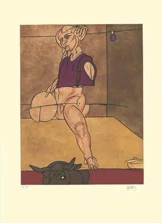 Офорт И Аквитанта Adami - Enlèvement d'Europe