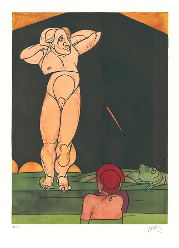 Литография Adami - Feuille de vigne