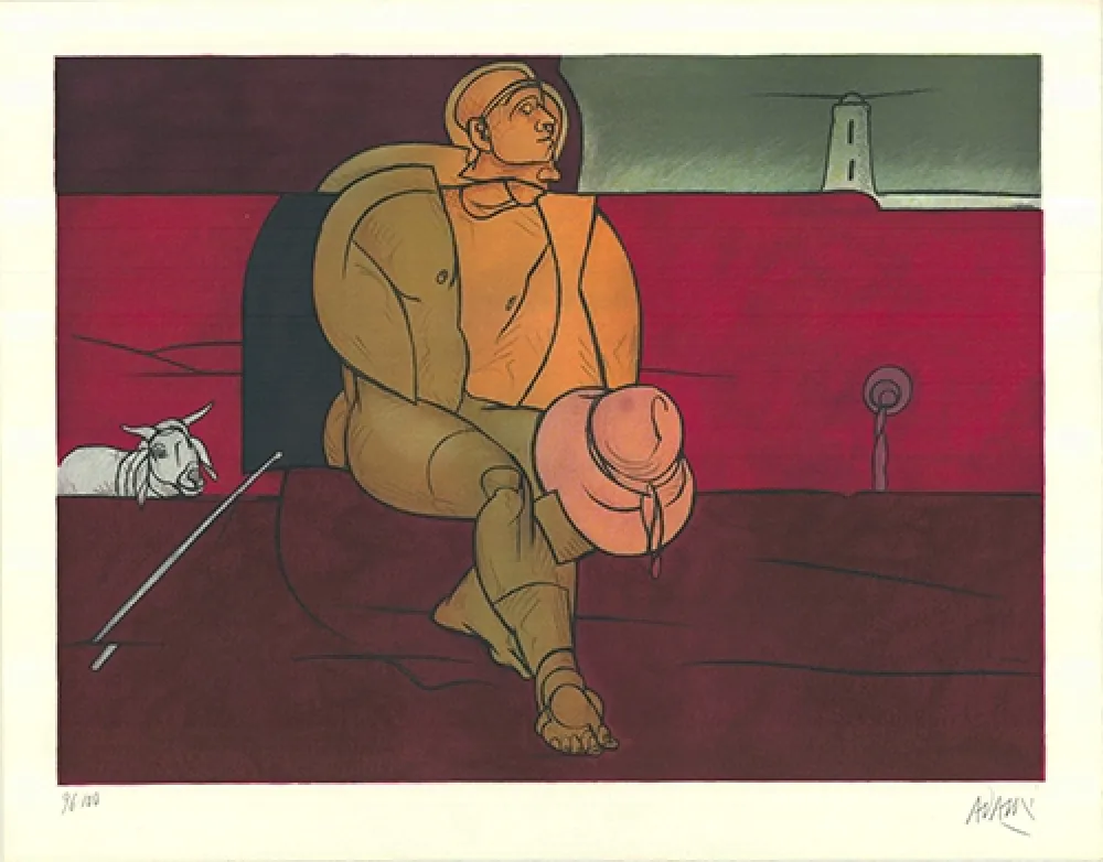 Литография Adami - Gardien de phare