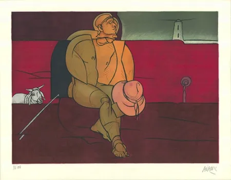 Литография Adami - Gardien de phare