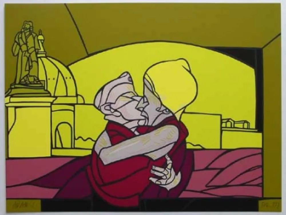 Литография Adami - Il bacio / The Kiss