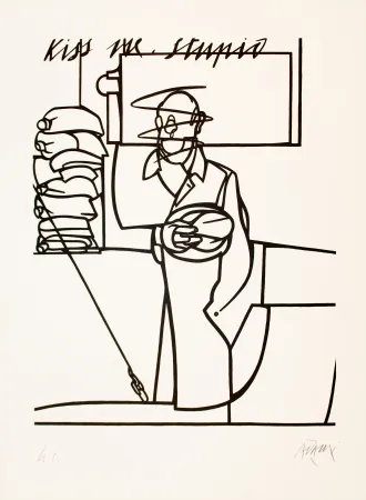 Литография Adami - Kiss me stupid
