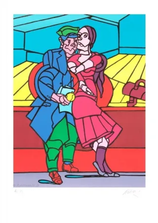 Литография Adami - Le couple