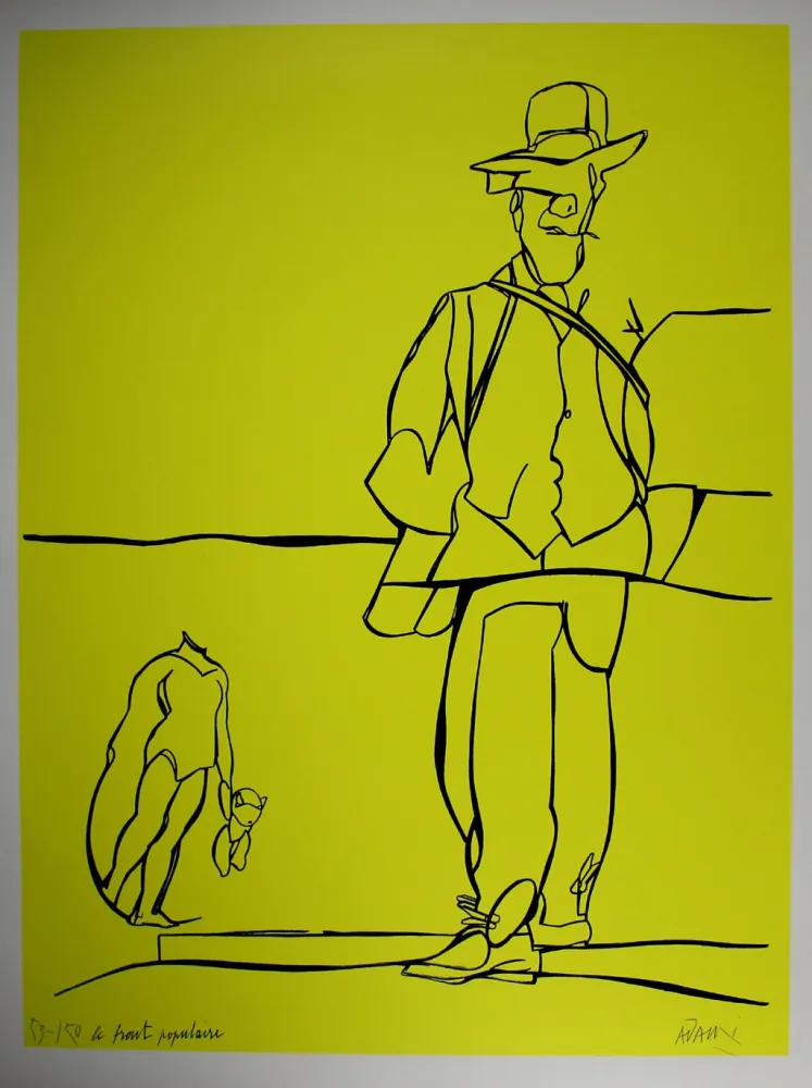 Литография Adami - Le front populaire