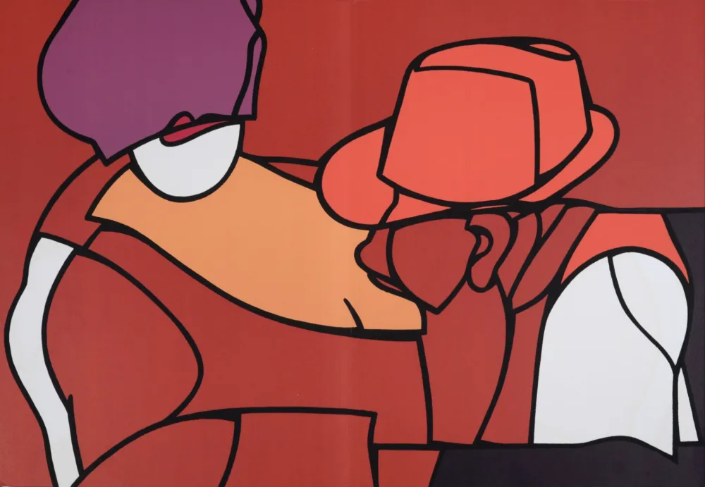 Литография Adami - Le Peintre et le Modèle