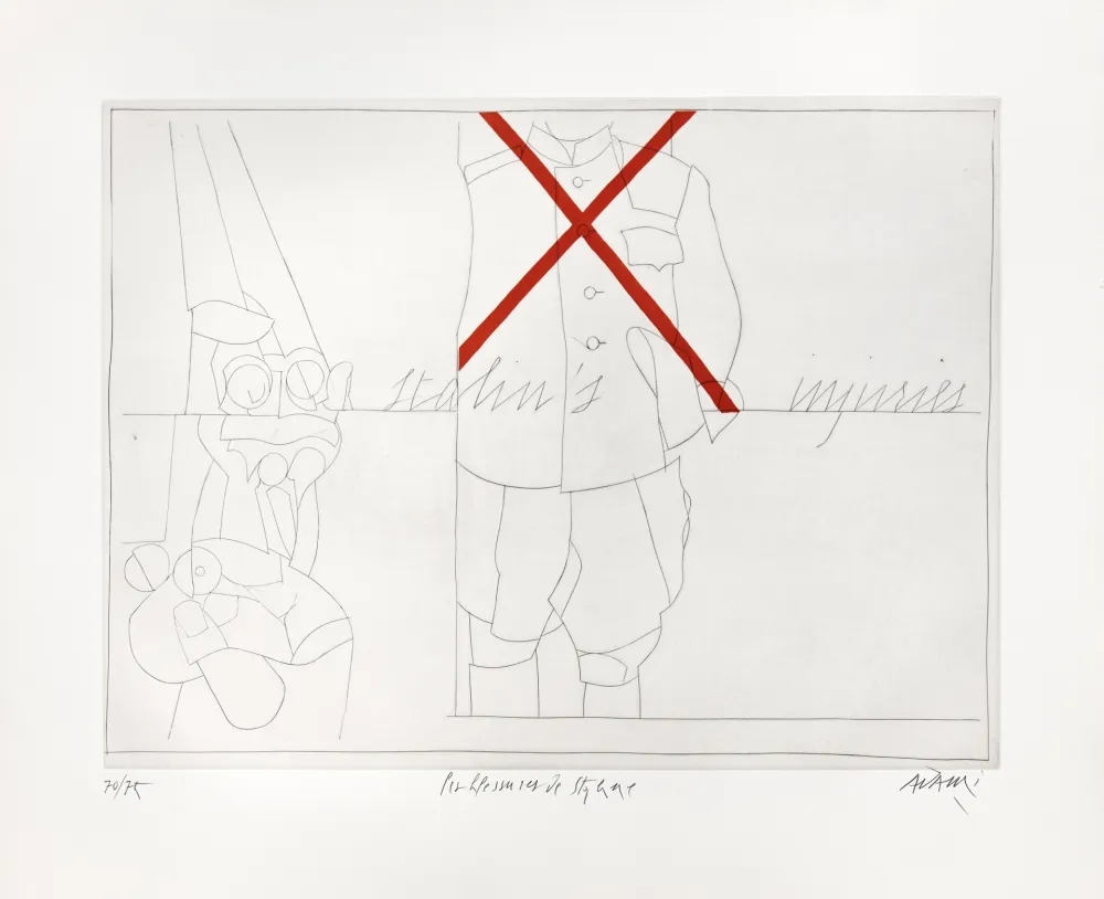 Гравюра Adami - Les Blessures de Staline 