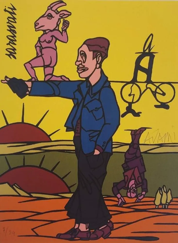 Литография Adami - Les Impromptus du matin - Sarasvati