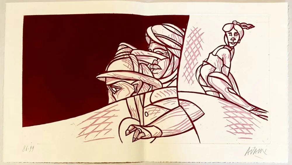 Офорт Adami - Les mots n'ont plus de bouche