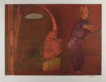 Литография Adami - Naissance de la penture