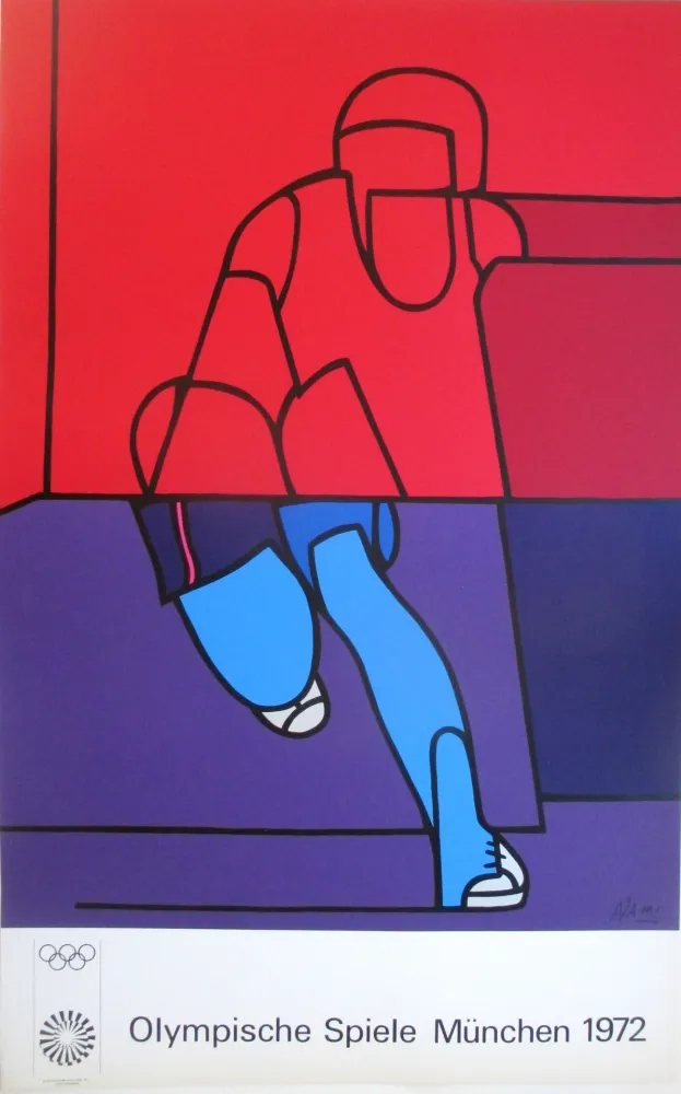 Сериграфия Adami - OL 1972 - original colour silkscreen