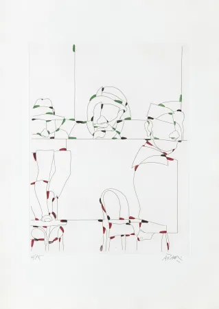 Гравюра Adami - Rittratti con espressione