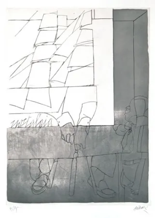 Офорт И Аквитанта Adami - Sans titre