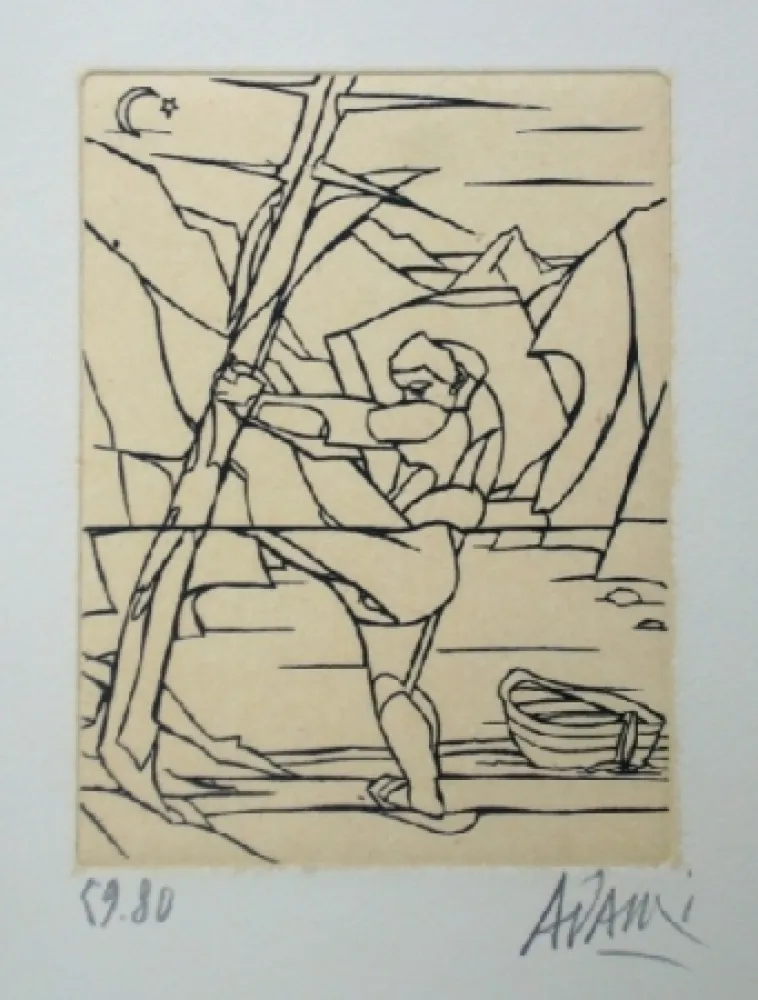 Акватинта Adami - Sans titre