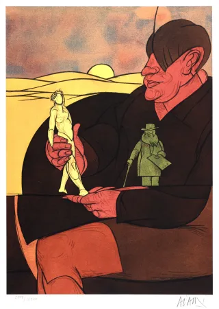 Литография Adami - Statuette, 1982 - Hand-signed