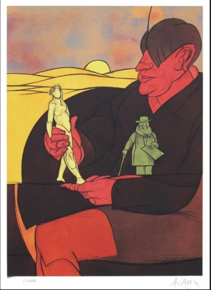 Литография Adami - Statutatette