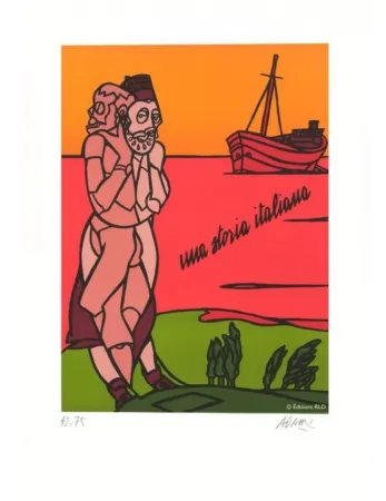 Литография Adami - UNA STORIA ITALIANA