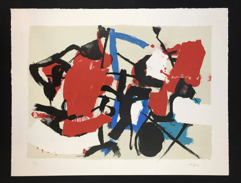 Литография Afro - Composizione