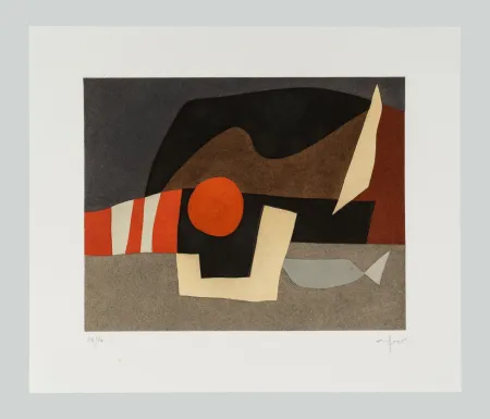 Офорт И Аквитанта Afro - L'invitation au voyage C