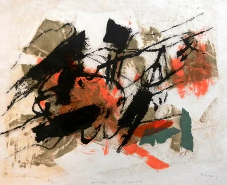 Литография Afro - L'Isola del Giglio