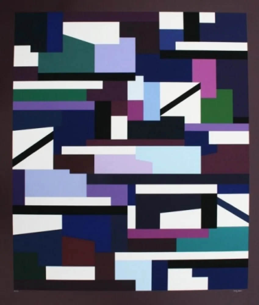 Сериграфия Agam - Composition cinétique