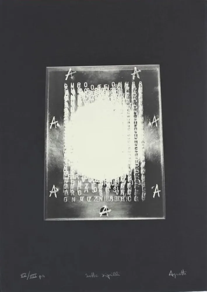 Сериграфия Agnetti - Sette Sigilli