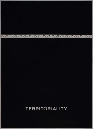 Сериграфия Agnetti - Territoriality from 'Spazio perduto e spazio costruito' portfolio, Plate H