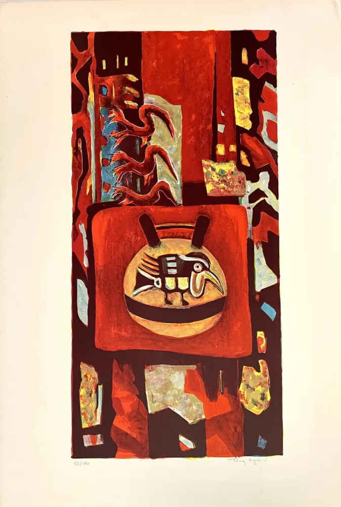 Литография Agostini  - L'Oiseau