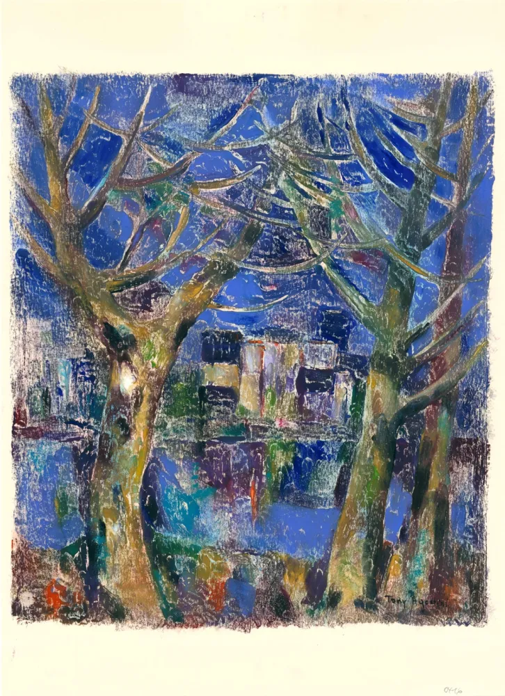 Монотип Agostini  - Paysage