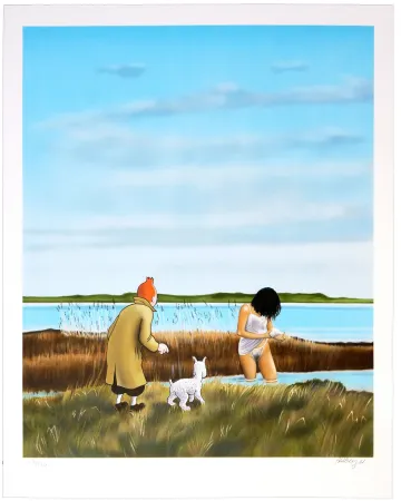 Литография Ahlberg - (River)