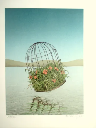 Литография Ahlberg - Weightles growth