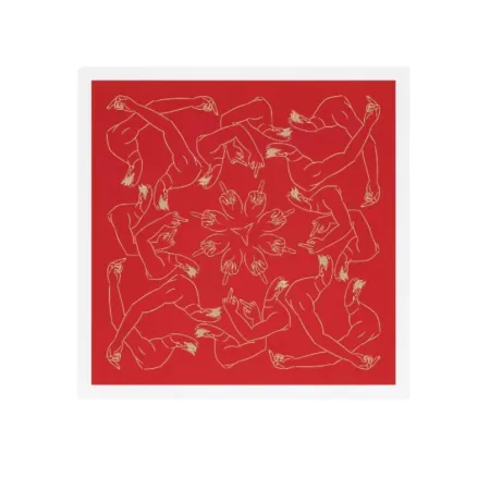 Литография Ai - Middle Finger in Red 