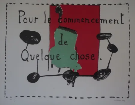 Литография Alberola - Pour le commencement de quelque chose