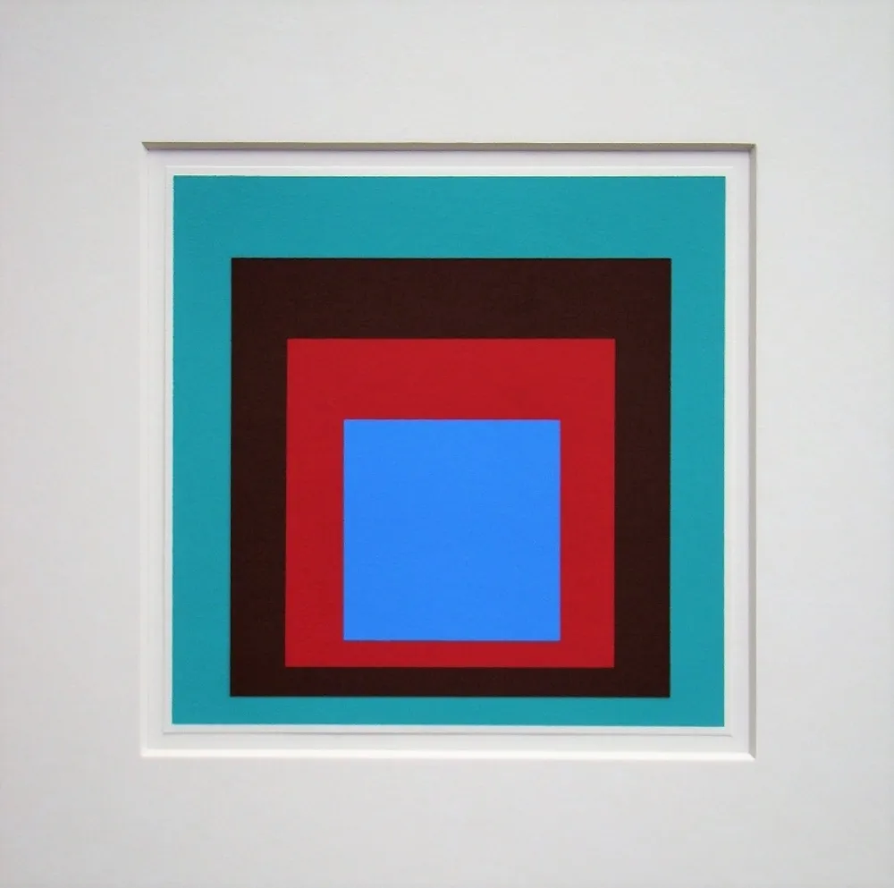 Сериграфия Albers - Homage to the Square - Protected Blue,1957