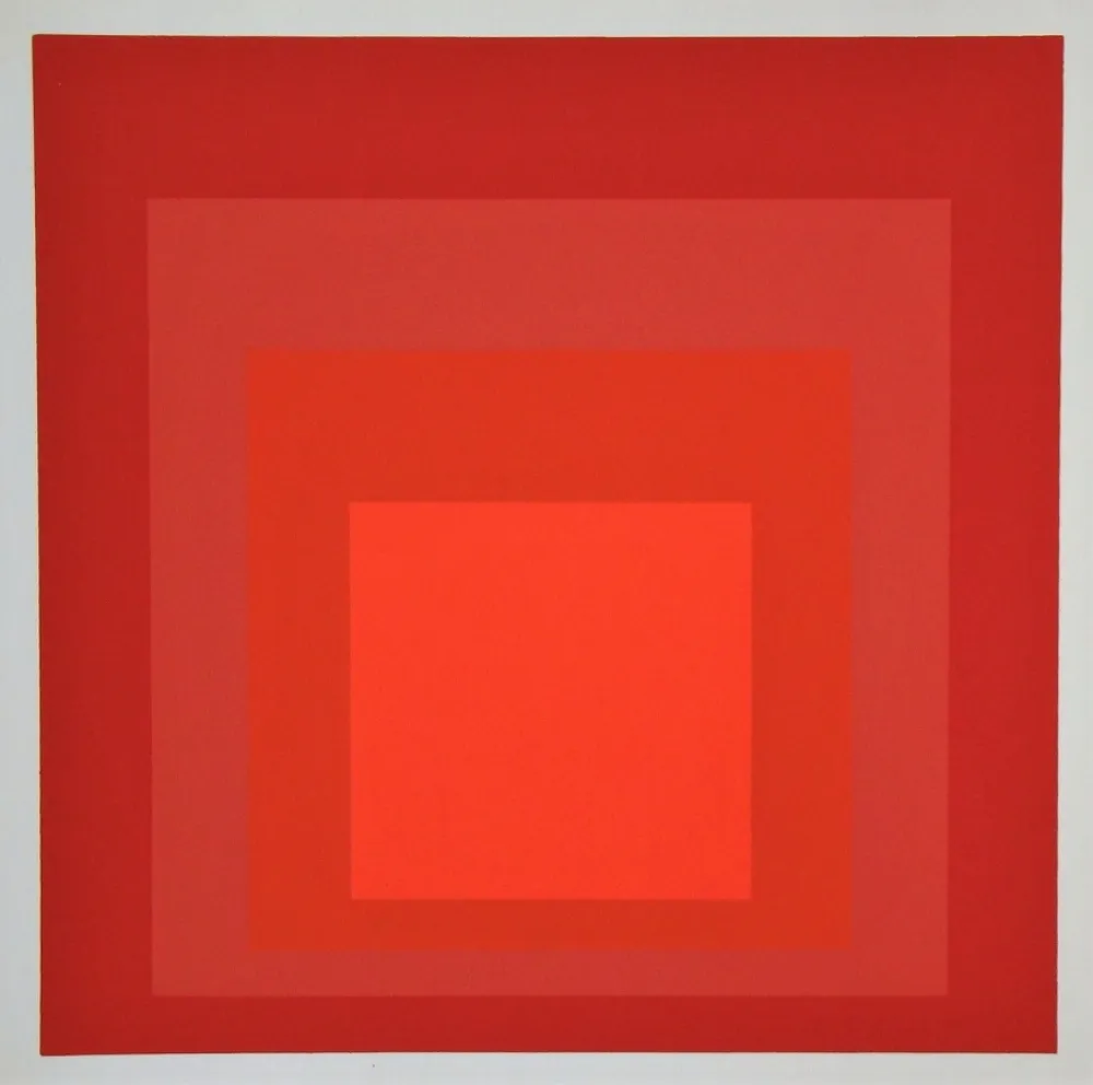 Сериграфия Albers - Homage to the Square - R-III a-4, 1968