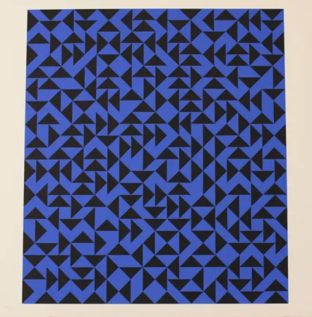 Литография Albers - INTAGLIO WITH TRIANGLES - EXACTA FROM CONSTRUCTIVISM TO SYSTEMATIC ART 1918-1985