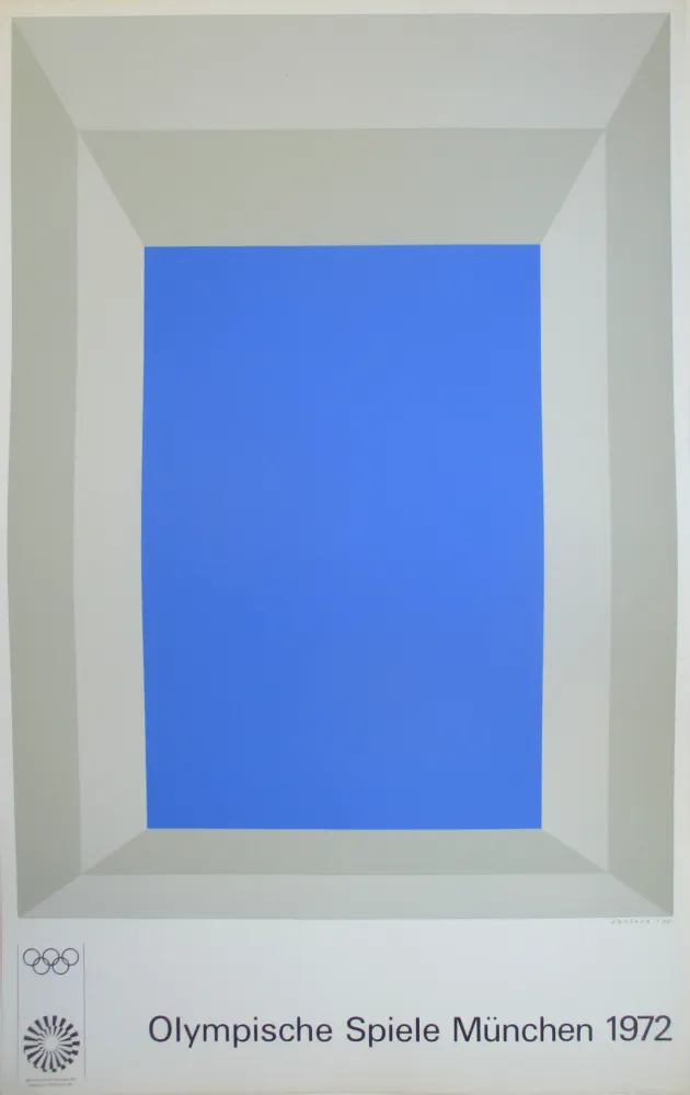 Сериграфия Albers - OL 1972 - original colour silkscreen