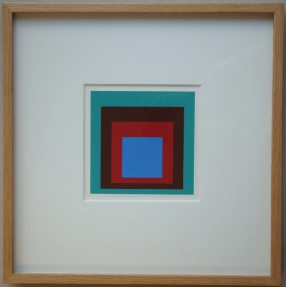 Сериграфия Albers - Protected Blue, 1957