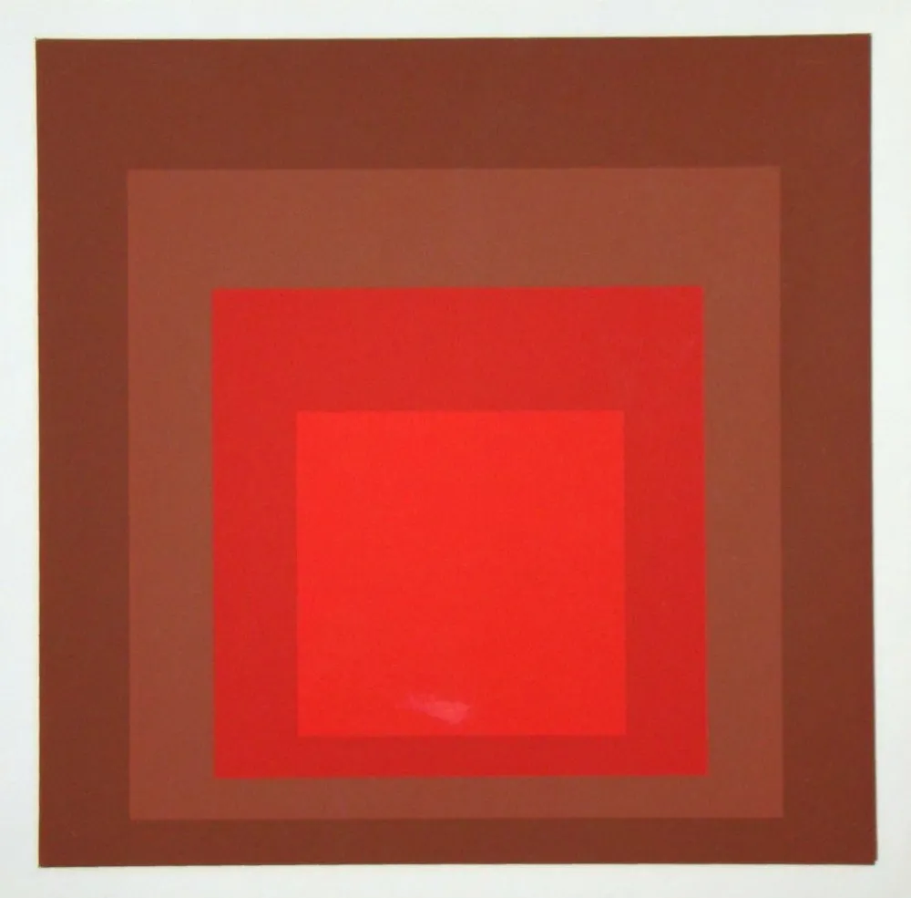 Сериграфия Albers - R-III a-4, 1968
