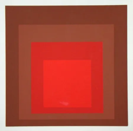 Сериграфия Albers - R-III a-4, 1968