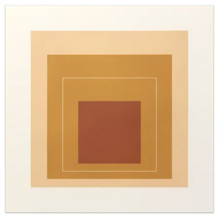 Литография Albers - White Lines Square XVI