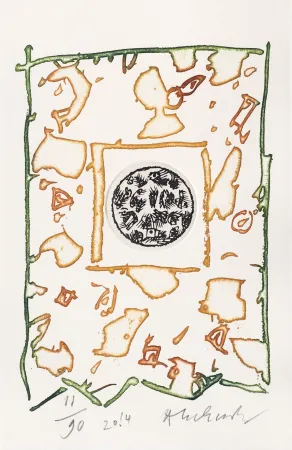 Литография Alechinsky - A l'heure qu'il est