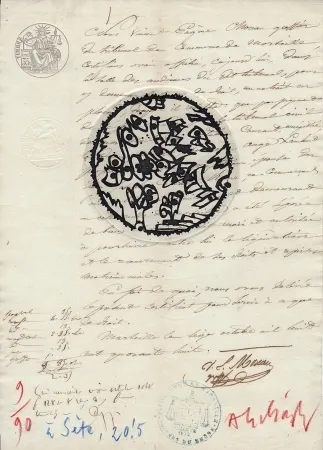 Гравюра Alechinsky - A Sète