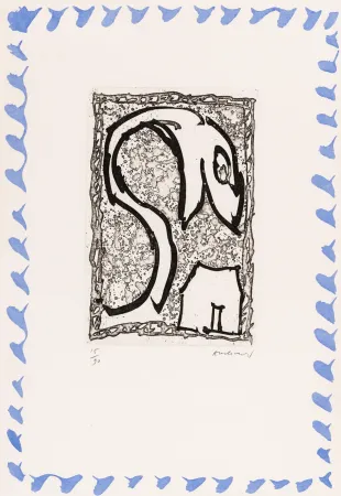 Офорт Alechinsky - Abécédaire 'Monument tobacco' 03