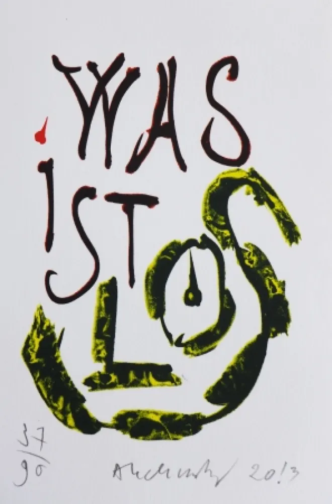 Литография Alechinsky - Abstracts et brèves chroniques du temps